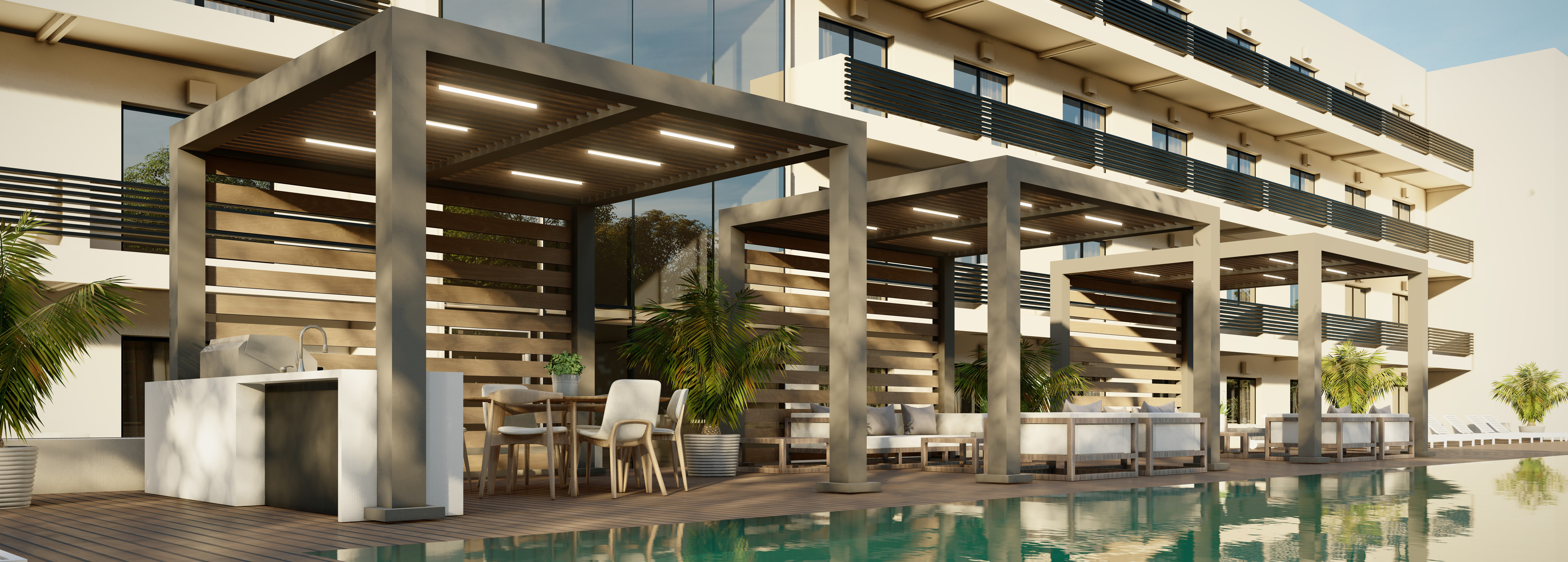 R-BREEZE™ — Fixed Louvered Pergola