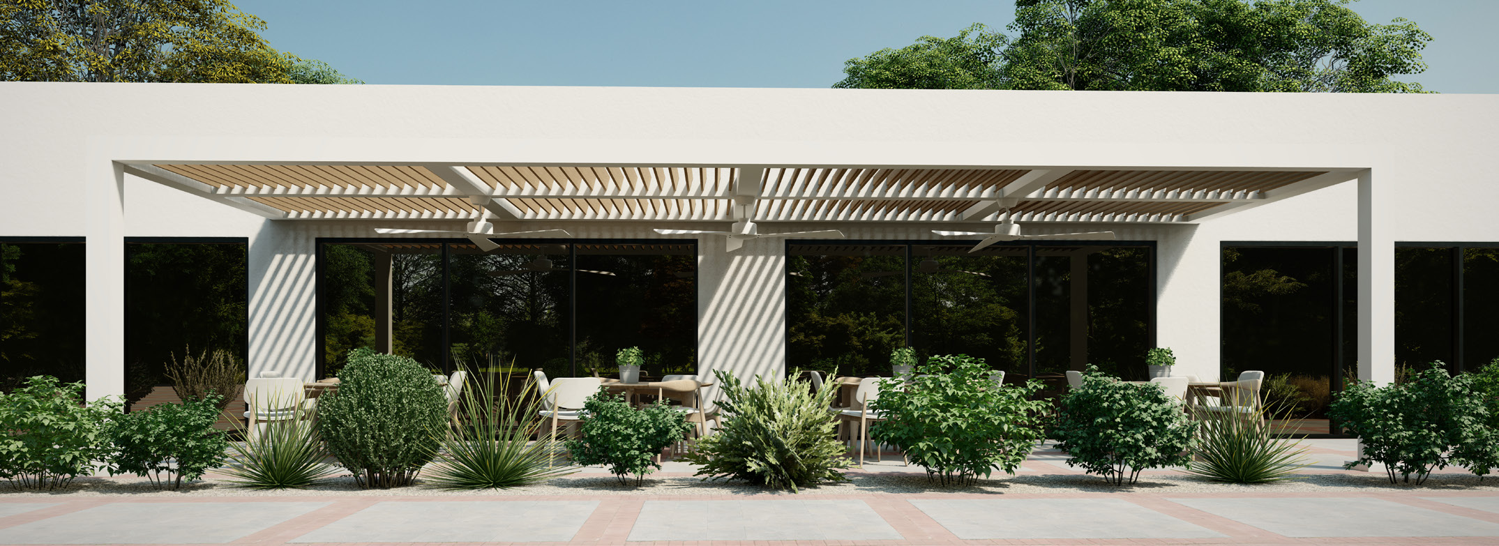Louvered Pergolas installation by SJB Outdoor