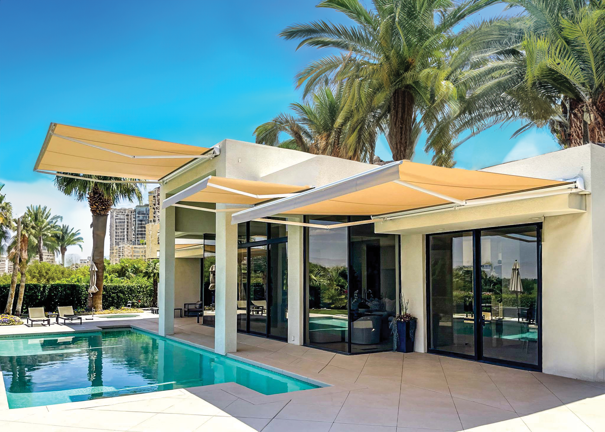 Retractable Awnings installation in Estero, Florida