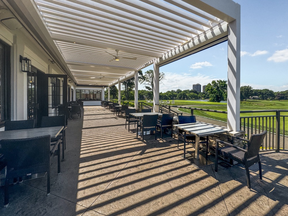 Country club veranda